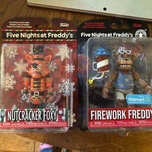 New! Funko Five Nights & Freddy’s Figures Nutcracker Foxy and Firework Freddy